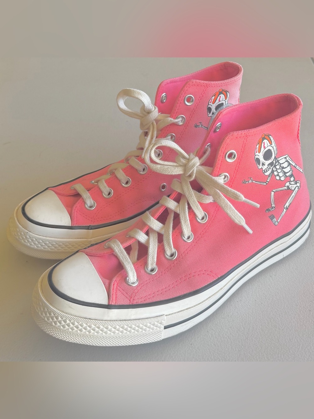 Converse Chuck 70 Hi Dia De Los Muertos Men’s 9 / Womens 11 Pink Day Of The Dead